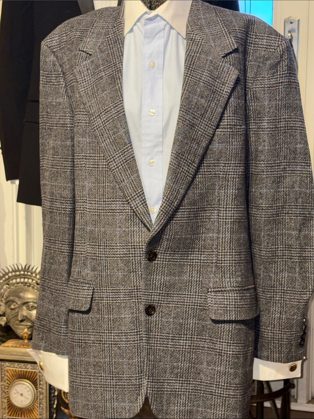 Brooks Brothers Glen Plaid Men's Blazer - Classic Single-Breasted Sport Combo